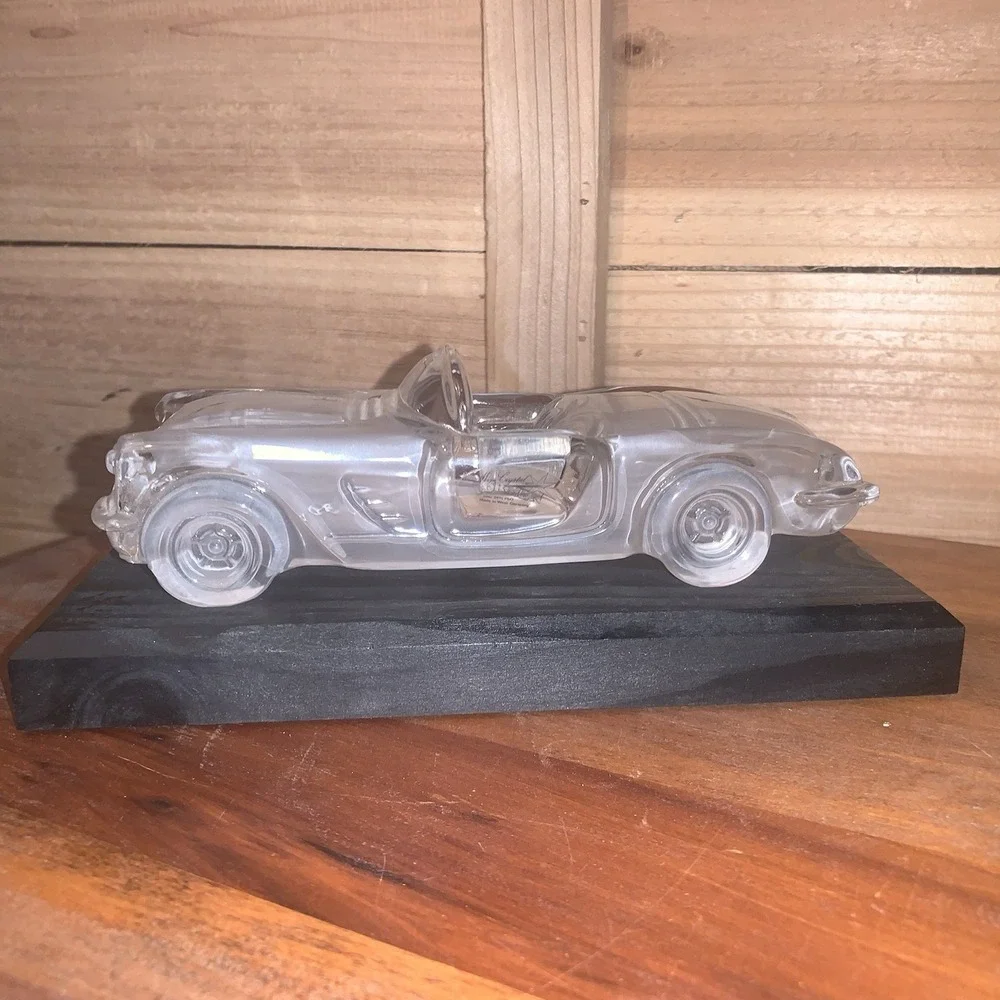 1959 Hofbauer Corvette Glass Frosted Crystal Car Model 7
